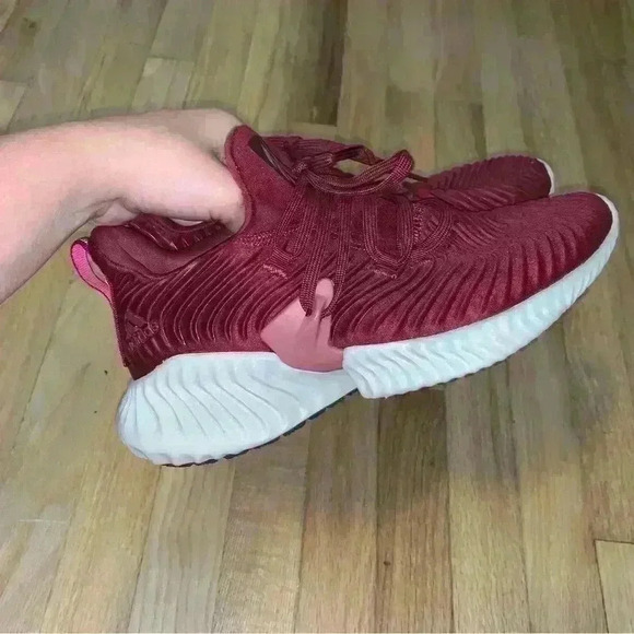 Women’s Adidas Alphabounce Instinct Burgundy Sneakers Continental Soles Size 6.5 - Picture 6 of 10